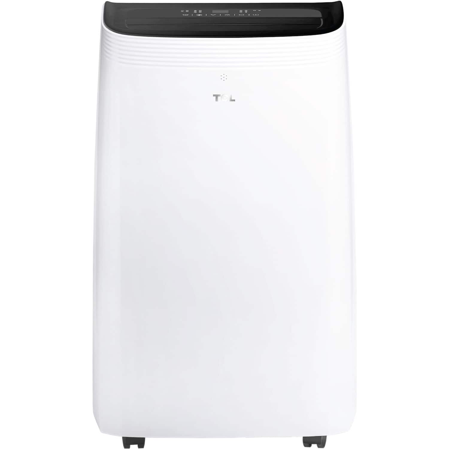 TCL - Q-Series 450 Sq. Ft. Smart Inverter Portable Air Conditioner - White - Front_Zoom