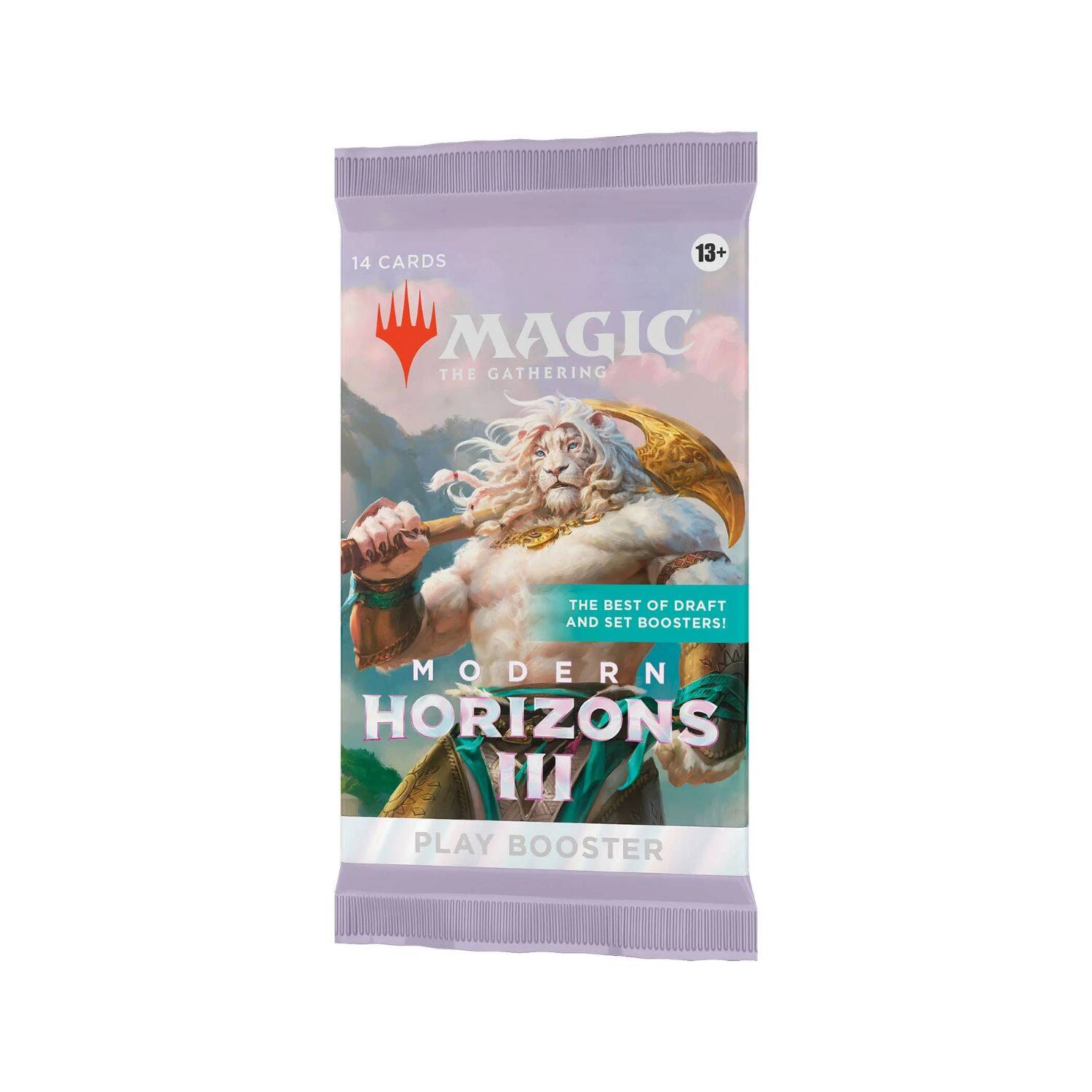 CARDS 13+ 14 MAGIC THE GATHERING
THE BEST OF DRAFT AND SET BOOSTERS!
MODERN HORIZONS III PLAY BOOSTER