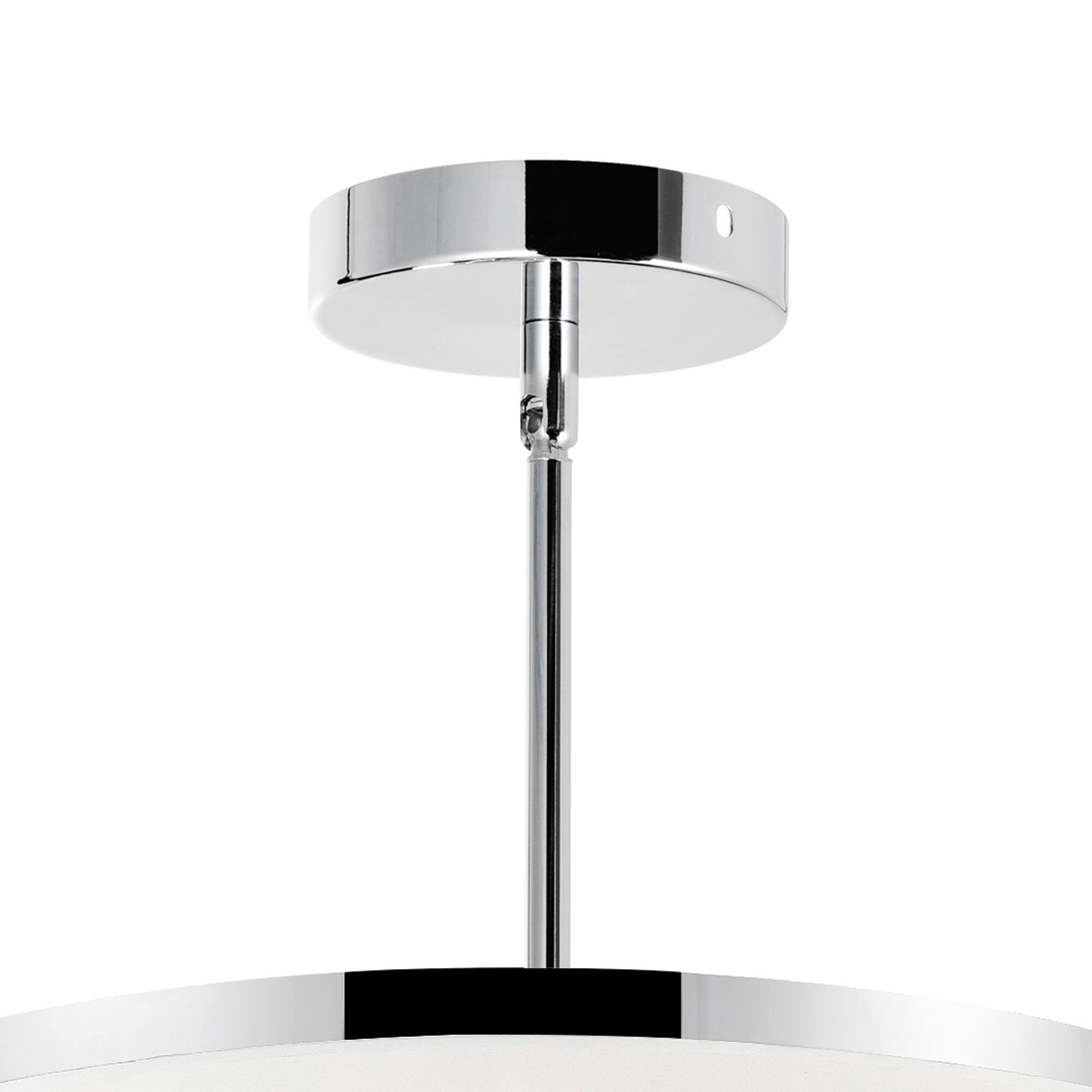 Alt View 2. CWI Lighting - Franca 8 Light Drum Shade Chandelier With Chrome Finish - Black.