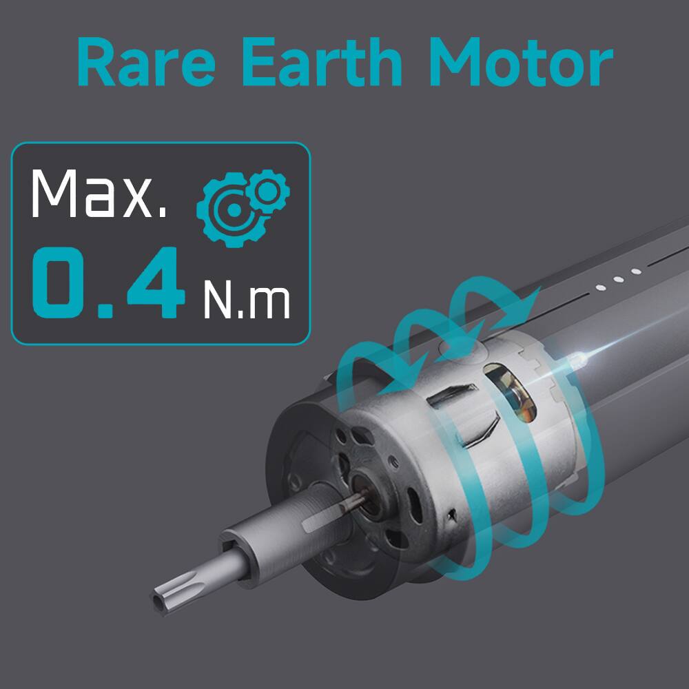 Rare Earth Motor  
Max. 0.4 N.m
