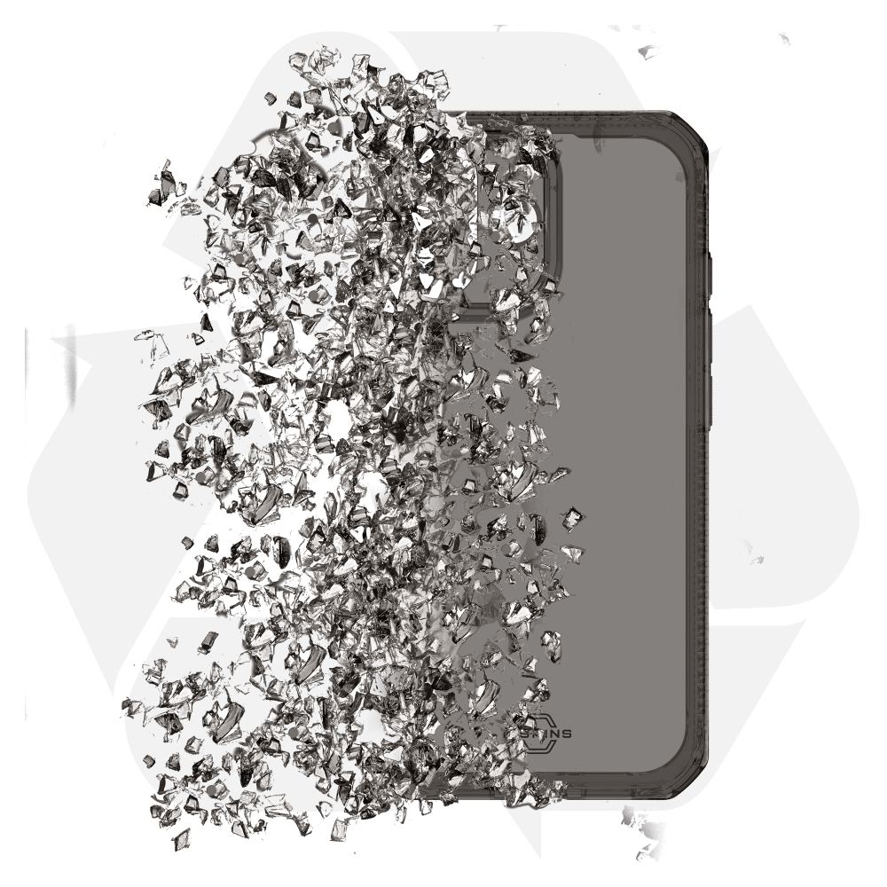 Alt View 7. Itskins - SPECTRUM R // CLEAR Case for Apple iPhone 17 - Black.