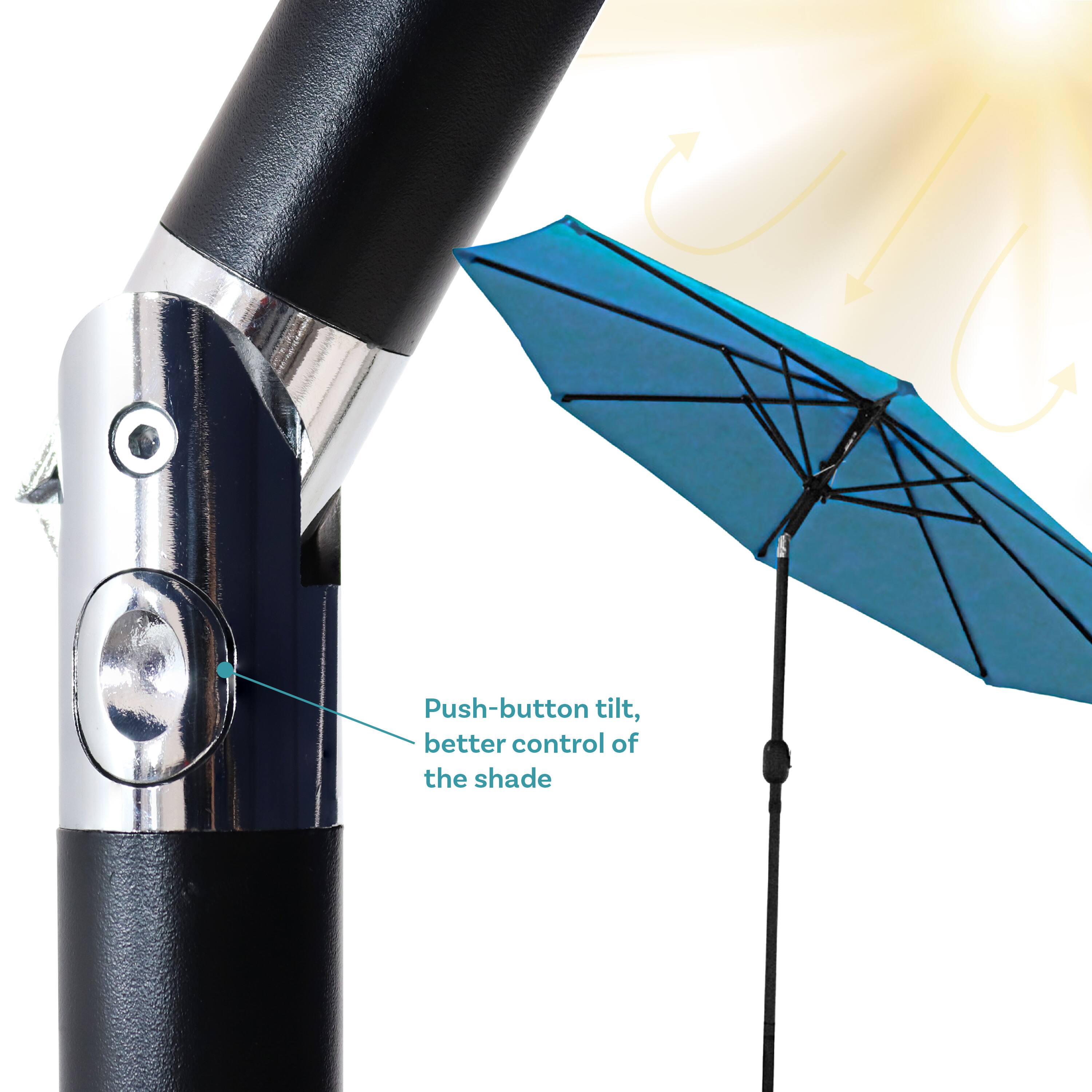 Push-button tilt, better control of the shade