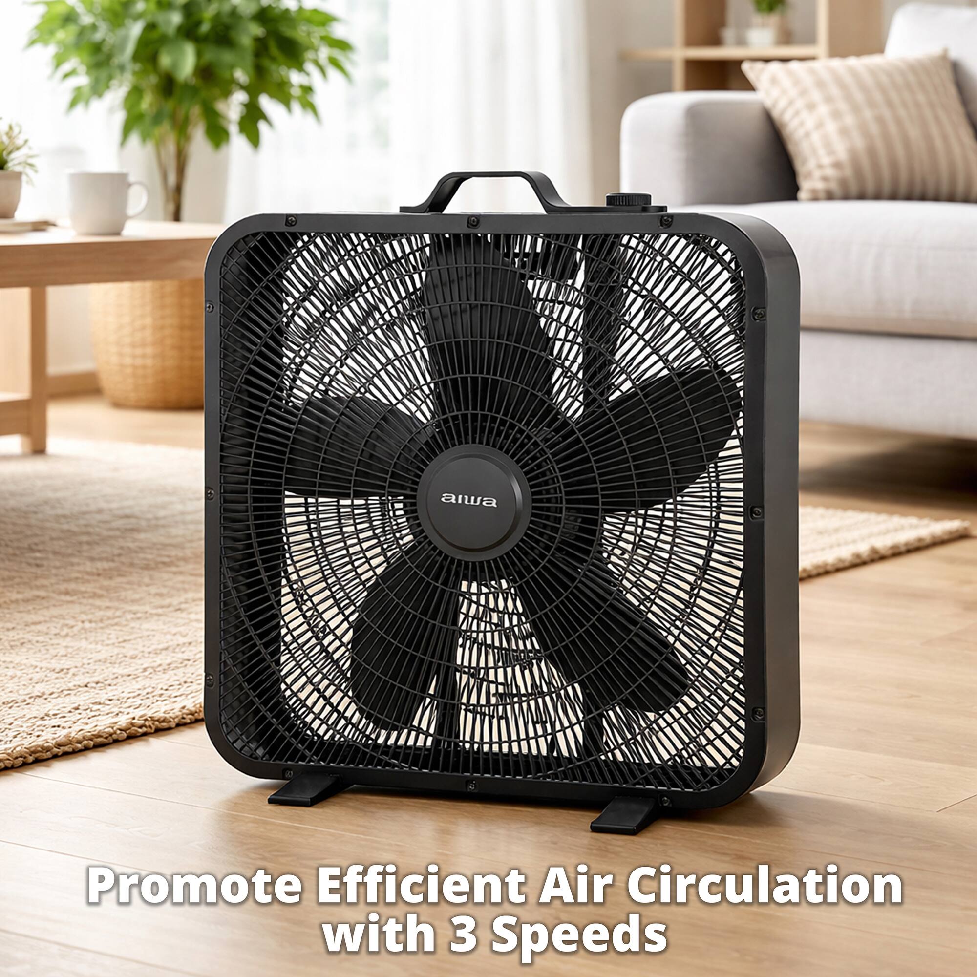 Promote Efficient Air Circulation with 3 Speeds