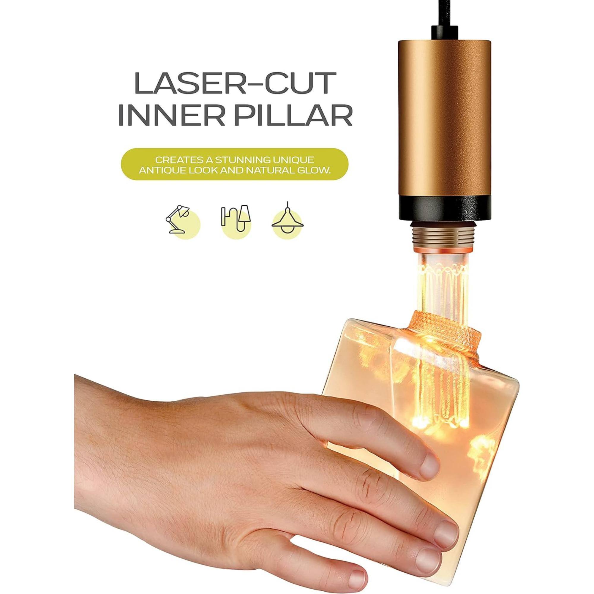 LASER-CUT INNER PILLAR

CREATES A STUNNING UNIQUE ANTIQUE LOOK AND NATURAL GLOW.