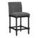 Angle. OSP Home Furnishings - ELIZA 26" Spindle Counter Stool - Charcoal / Black.