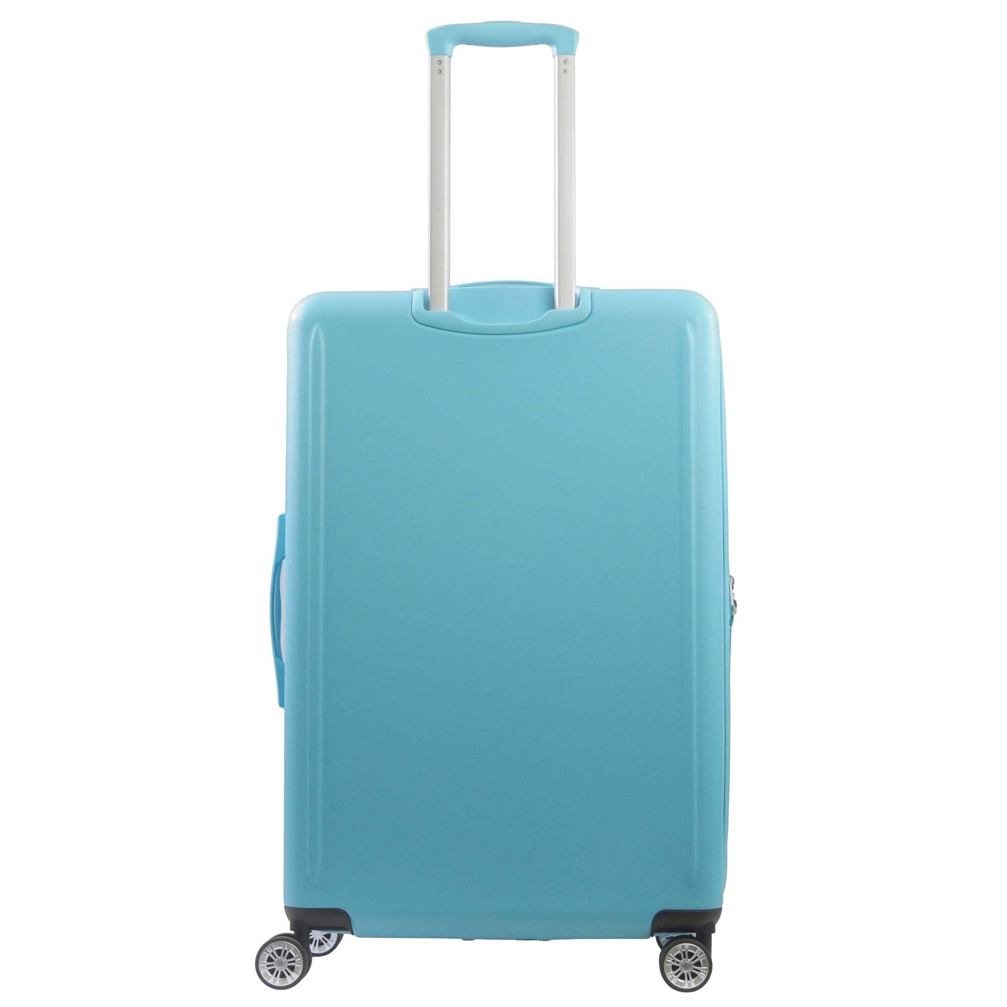 Back. Tommy Bahama - 30" Hardside Spinner Luggage with 3D Pineapple - Blue.
