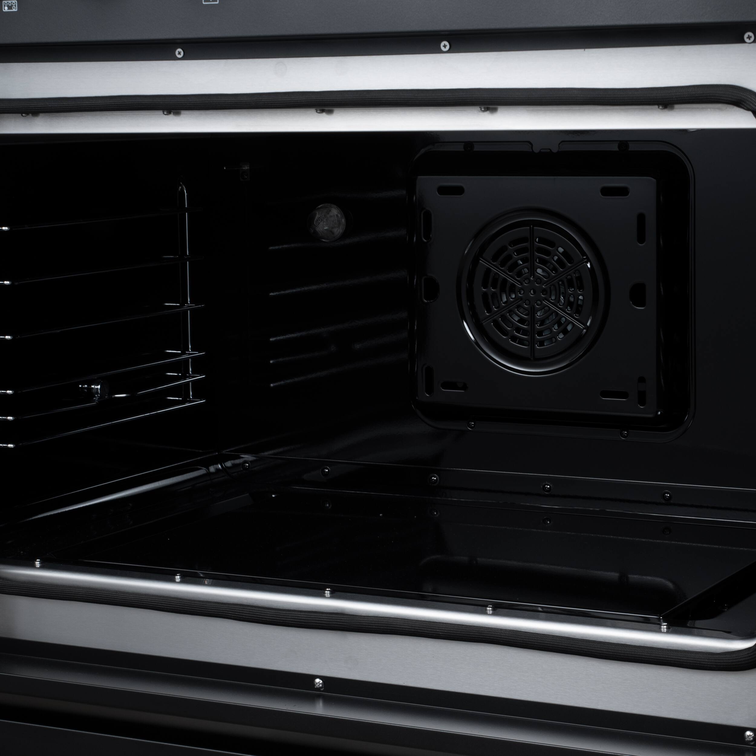 Alt View 14. Forno Appliances - Torino 36-in. Freestanding French Door Induction Range with Air Fry, Air Sous Vide and True Convection - Black - Black.