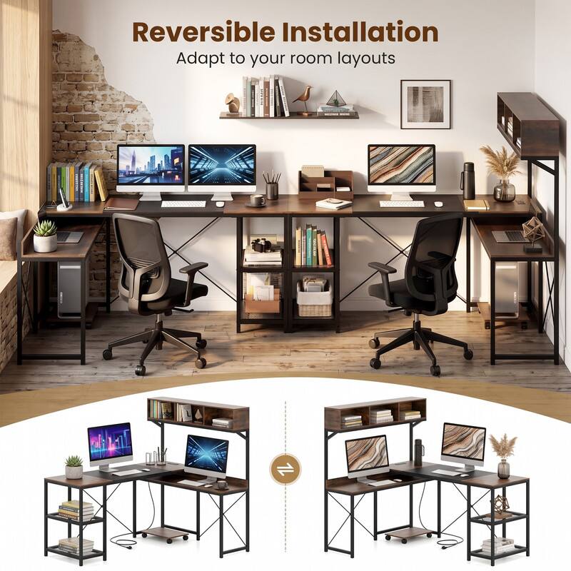 Reversible Installation  
Adapt to your room layouts