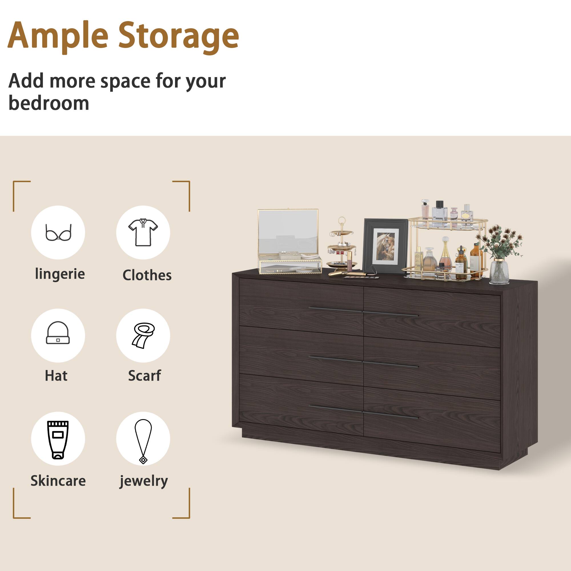 Ample Storage Add more space for your bedroom - lingerie Clothes Hat Scarf Skincare jewelry