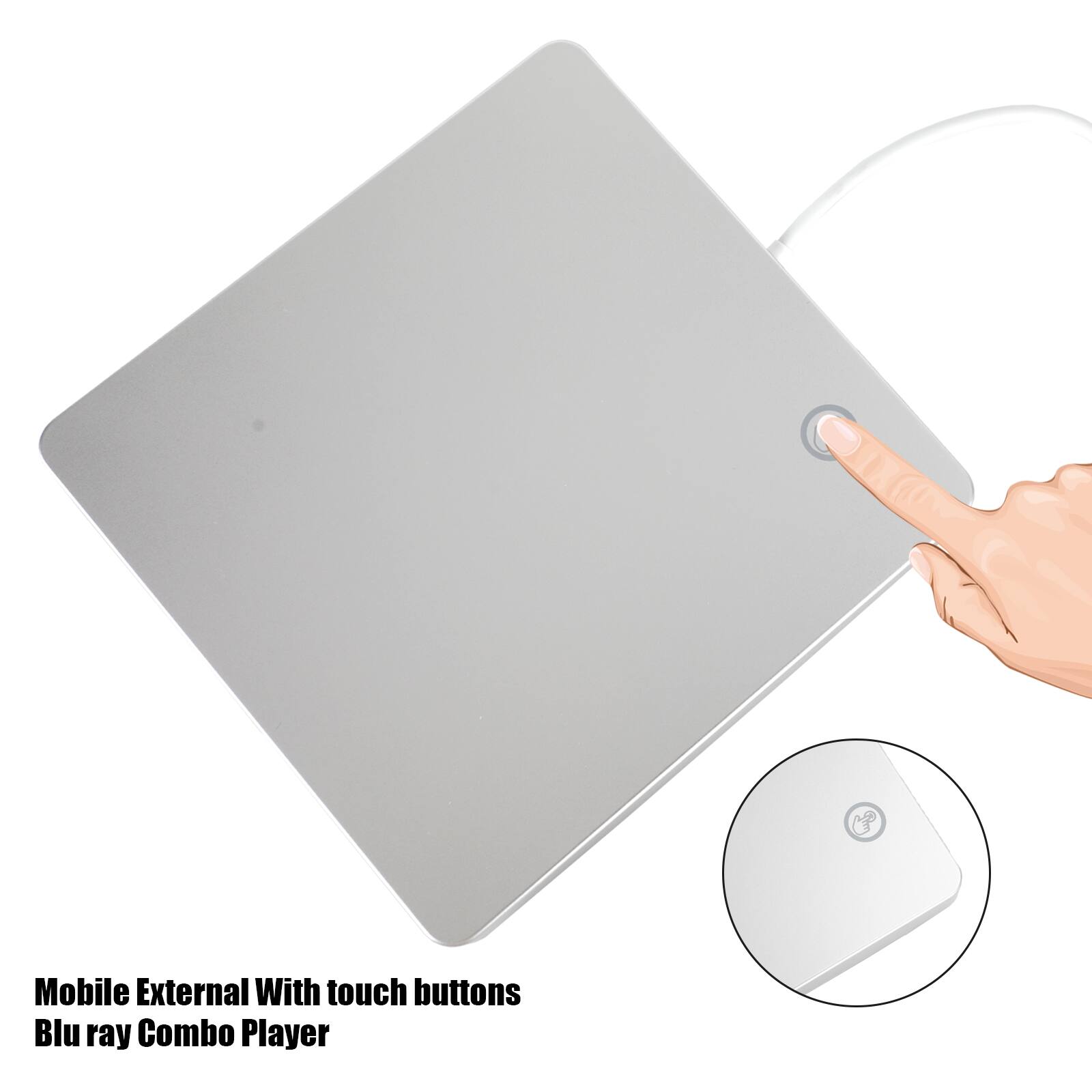 Mobile External With touch buttons Blu ray Combo Player
