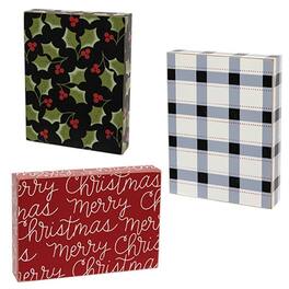BreeBe - 3/Set Nesting Christmas Gift Box Risers - Multicolor