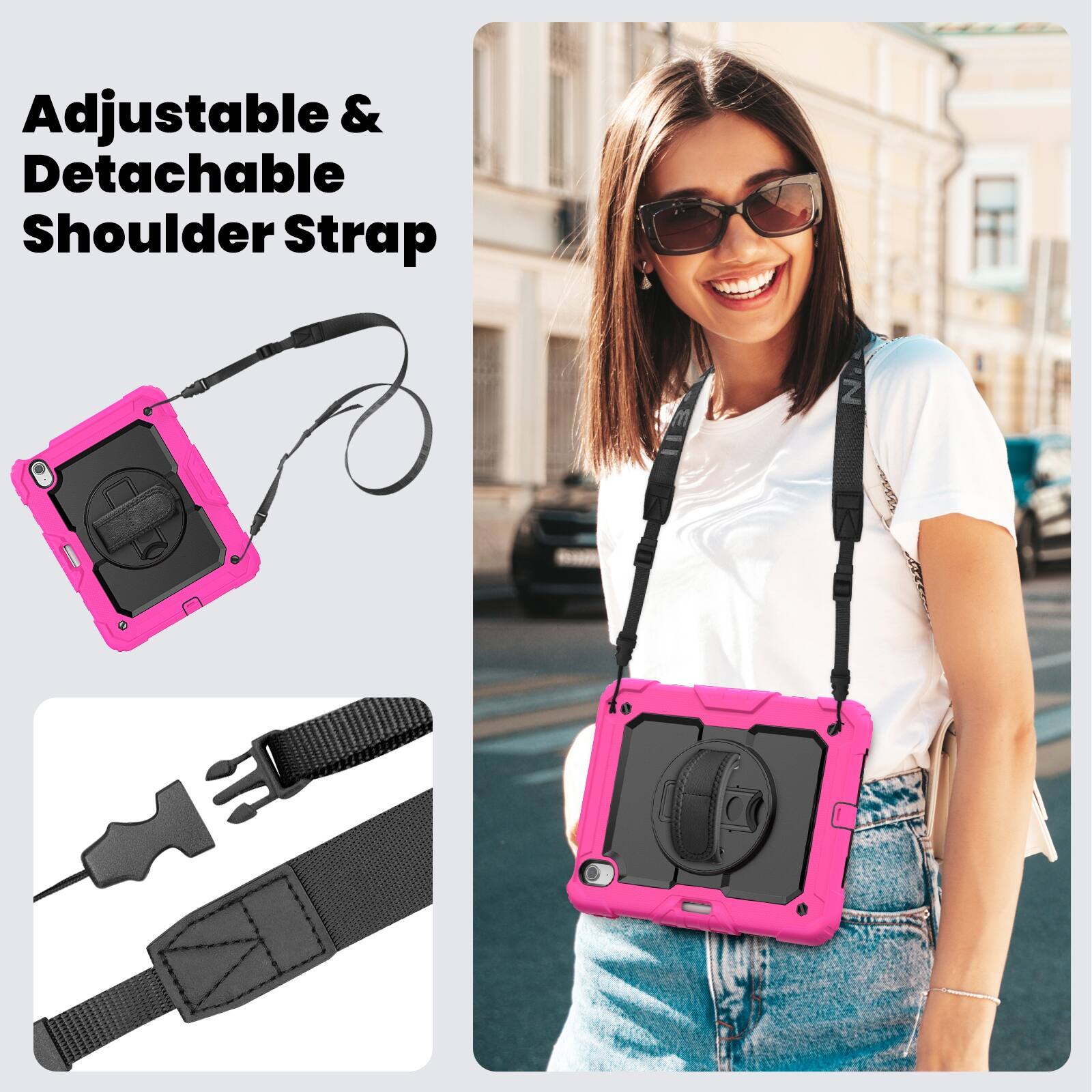 Adjustable & Detachable Shoulder Strap