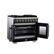 Alt View 6. Forno Appliances - 36 in. Wide 6 Burner Capriasca 5.36 Cu. Ft. Dual Fuel Freestanding Range with French Door Design - Black.
