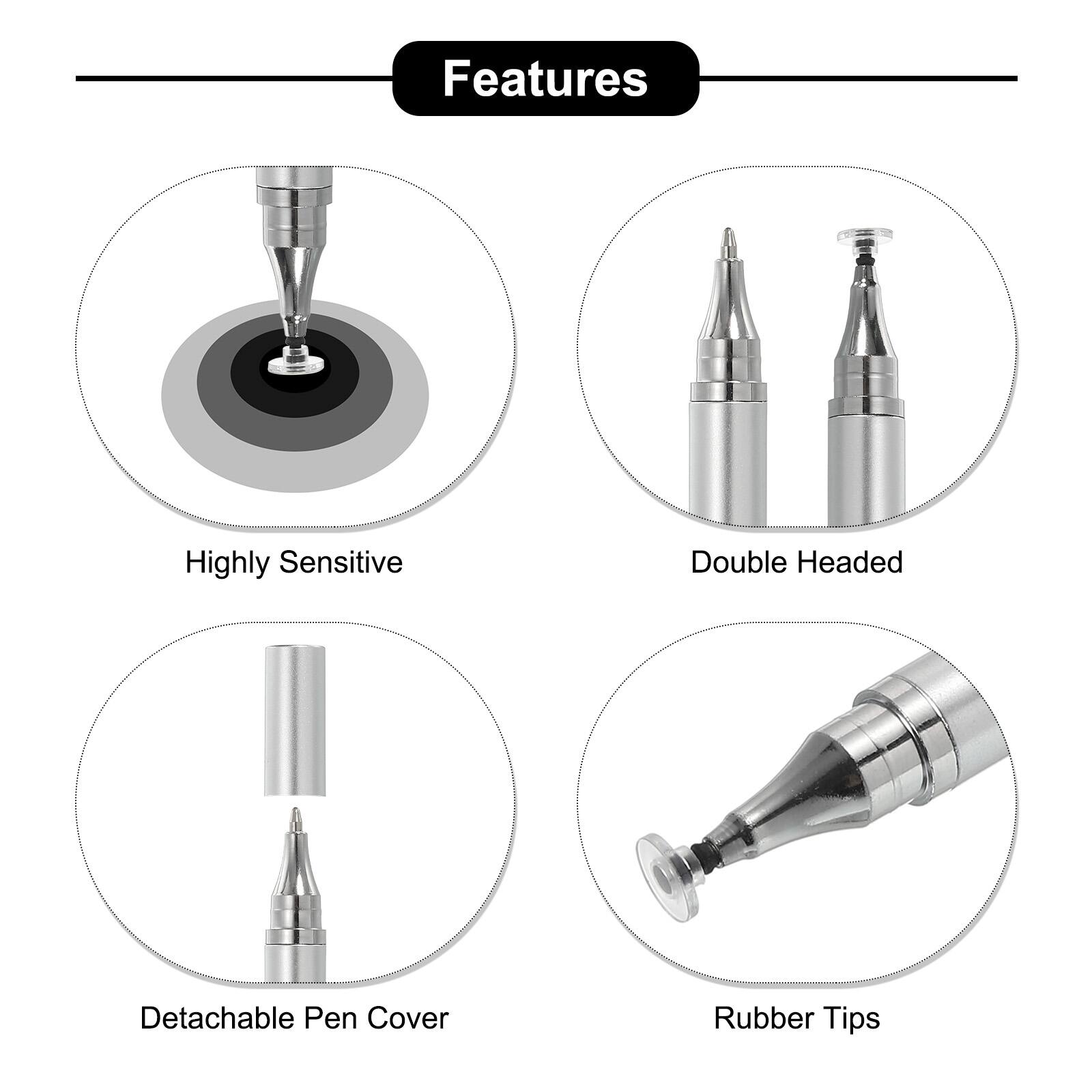 Features

- Highly Sensitive
- Double Headed
- Detachable Pen Cover
- Rubber Tips