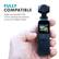 FULLY COMPATIBLE
Adapt any standard TRS 3.5mm external microphone to your DJI OSMO Pocket