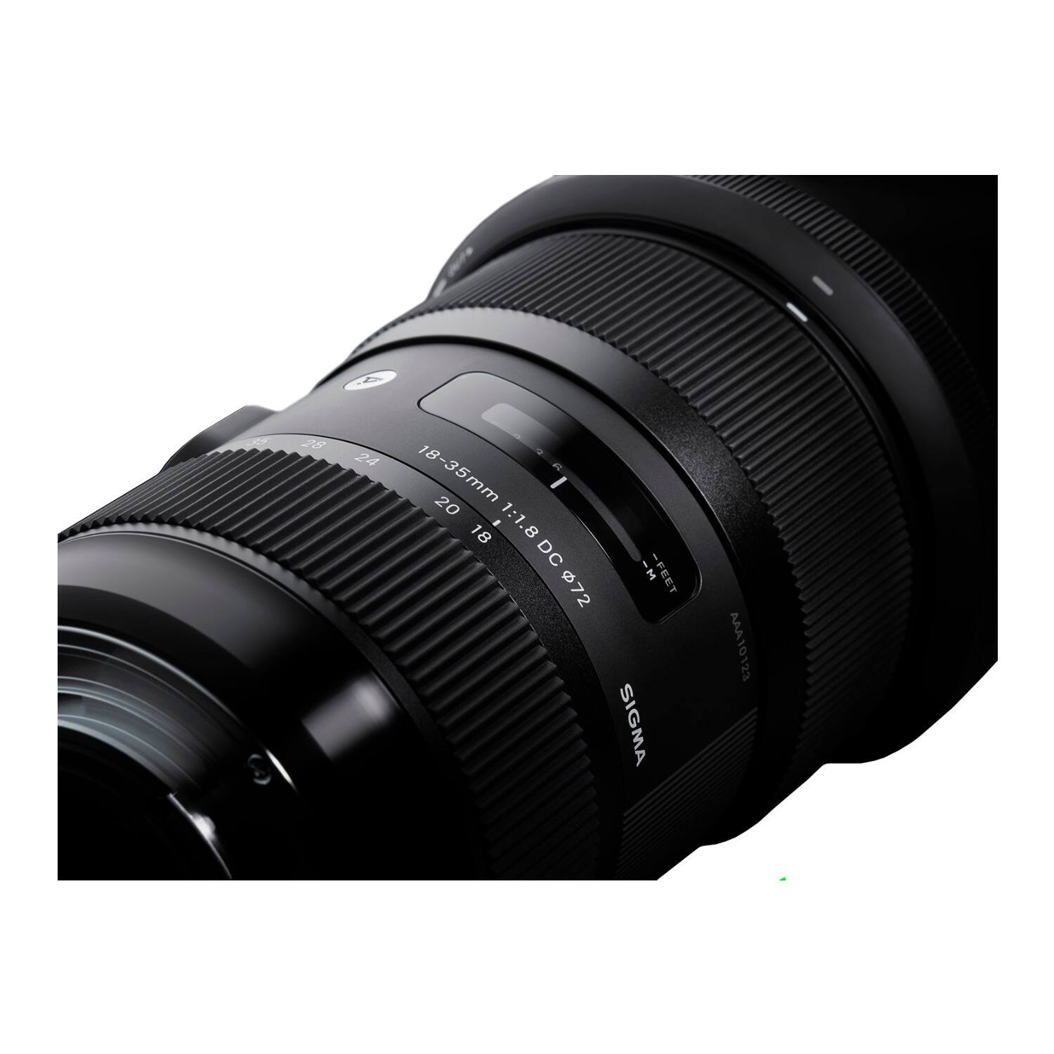 28 i - 24 2 18-35mm 20 - 18 1:18 DC 1:1.8 DC 72 H- -FEET SIGMA AAA10123