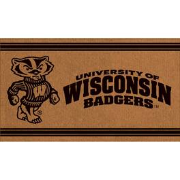 Evergreen Enterprises - Wisconsin Badgers 16" x 28" Logo Turf Mat - Multicolor