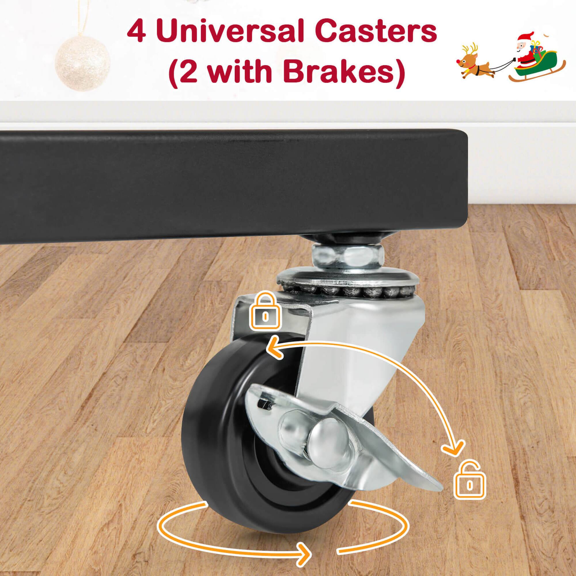4 Universal Casters (2 with Brakes)