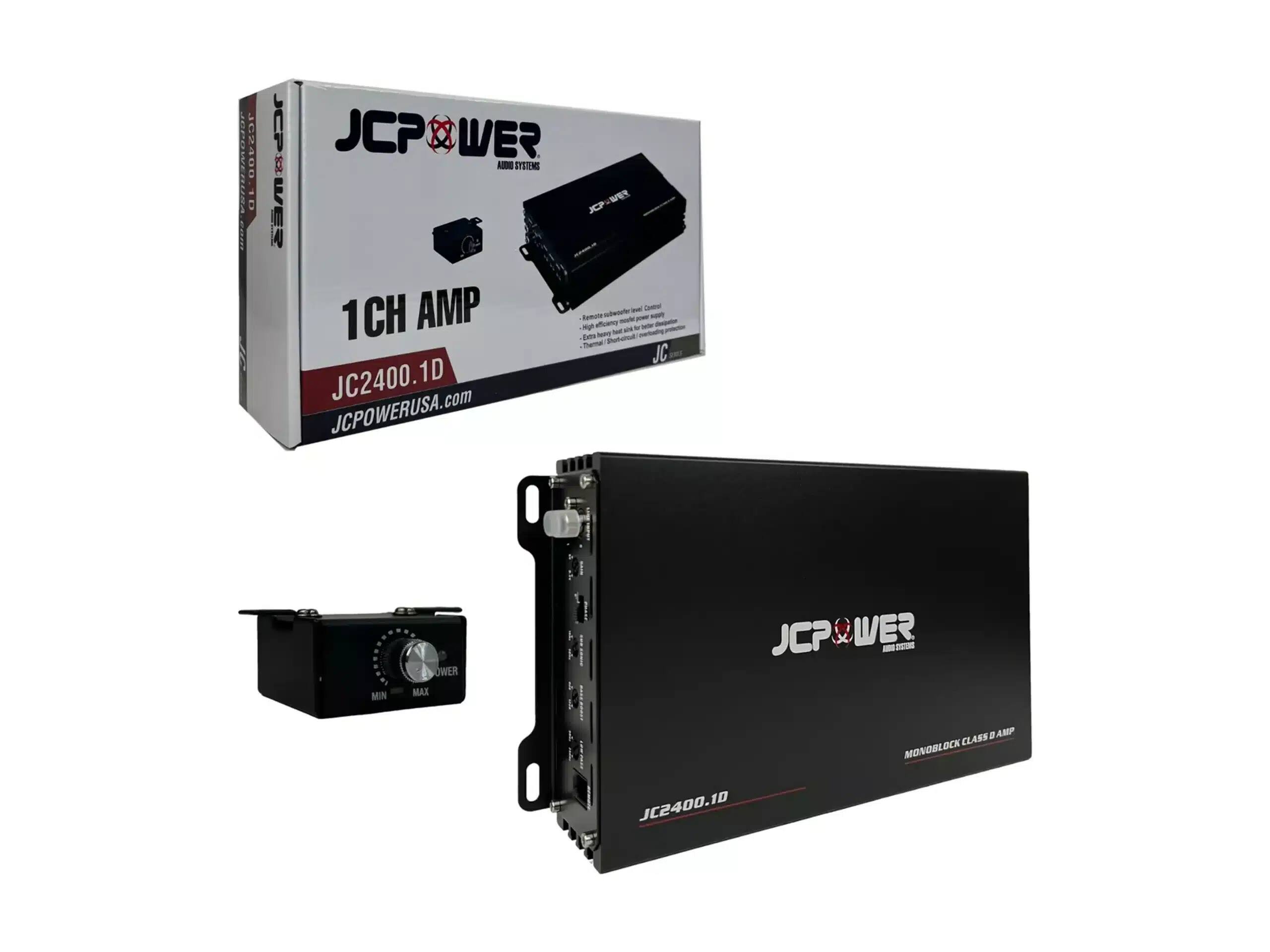 8013M020 102400 : JCP WER ADND SYSTENG I JCP&VEZ 1CH AMP JC2400.1D JCPOWERUSA.com JCPWE - -M Ramoss subworte - - - - fm - Tema JC MIN OWER MAX JCP WER - - 2 AMP CLASS MONOBLOCK JC2400.10