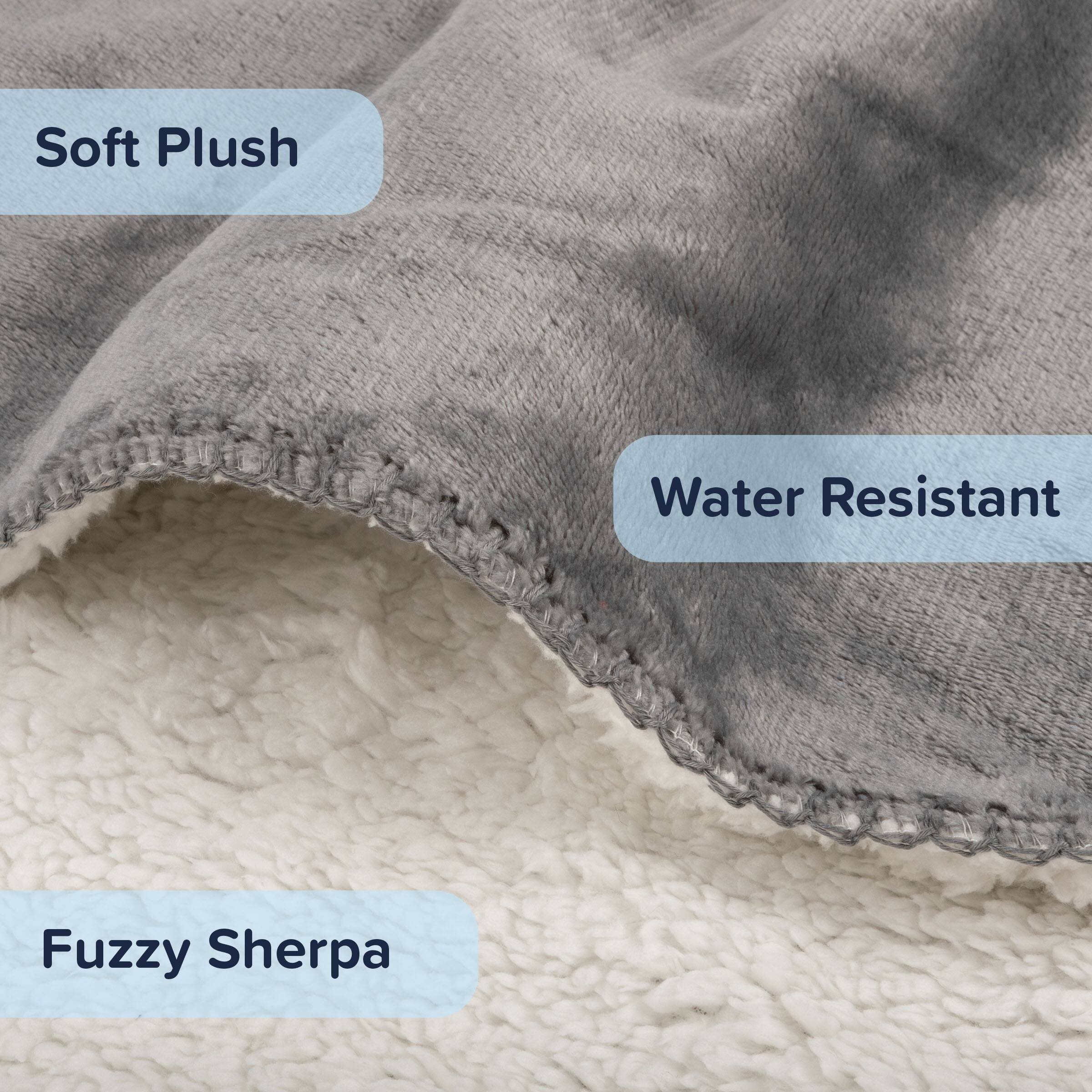 Soft Plush  
Water Resistant  
Fuzzy Sherpa