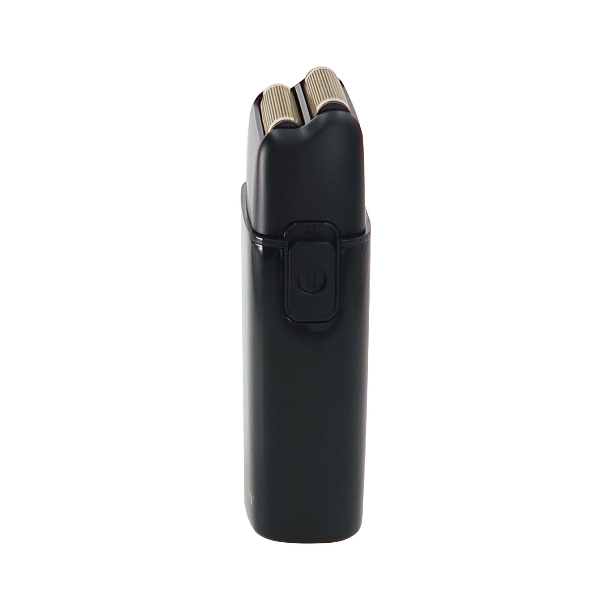Left. BaBylissPRO - BaByliss PRO FOILFX02 Cordless Metal BLACK  Double Foil Shaver FXFS2B-BLACK - Black.