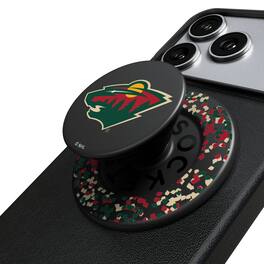 Keyscaper - Minnesota Wild Confetti Magnetic Phone Grip & Stand - No Size - Black