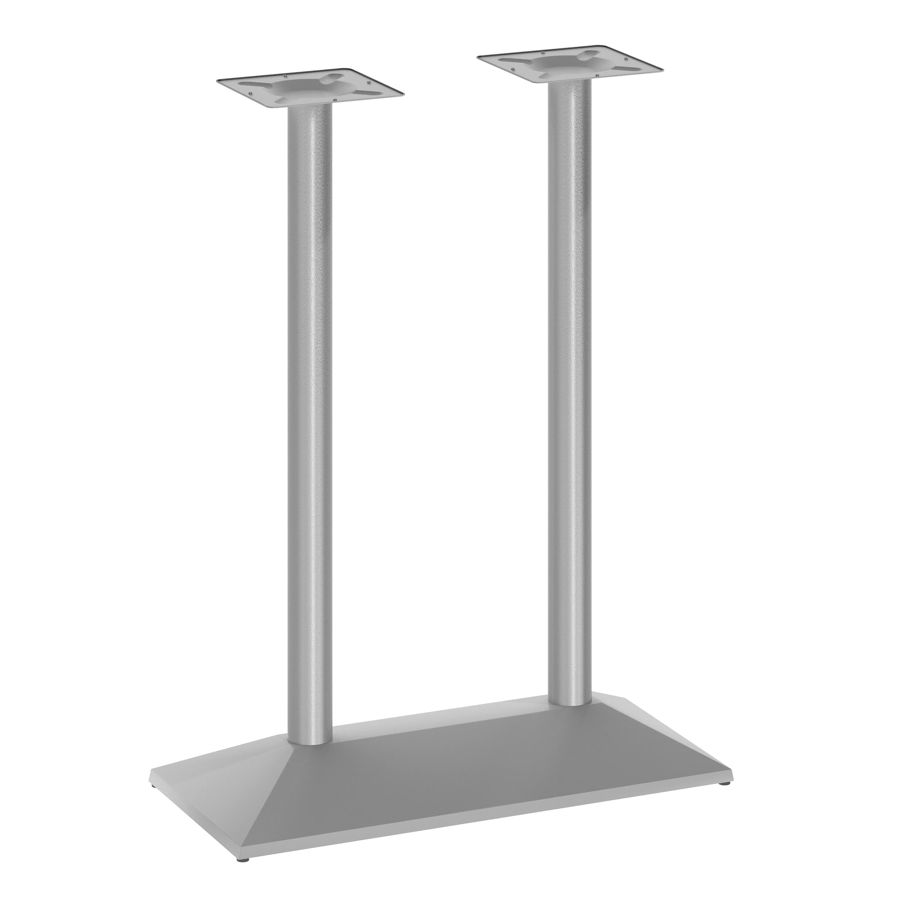 Flash Furniture Palis 27"W x 15"D Indoor/Outdoor Dining Height Double ...