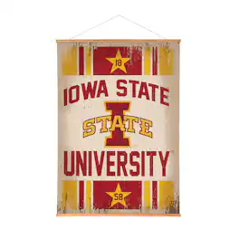 Evergreen Enterprises - Iowa State Cyclones 36" x 54" Large Canvas Wall Art Tapestry with Wood Frame - Multicolor