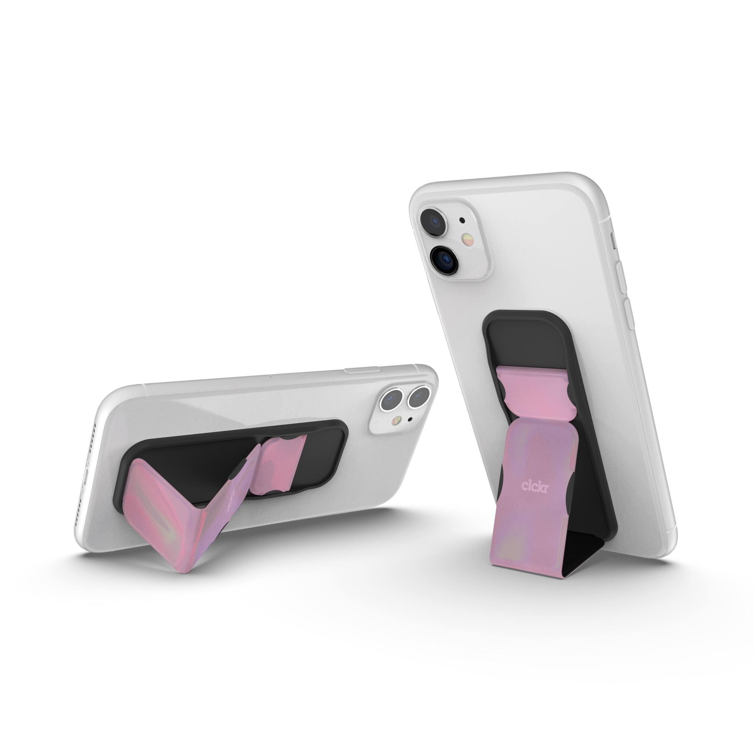 Alt View 11. CLCKR - Phone Grip and Stand for Most Cell Phones - Pink.