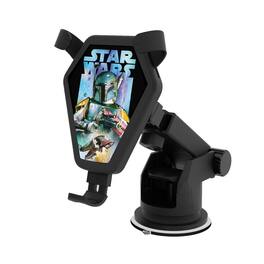 Keyscaper - Star Wars: The Empire Strikes Back Portrait Collage Wireless Car Charger - Boba Fett