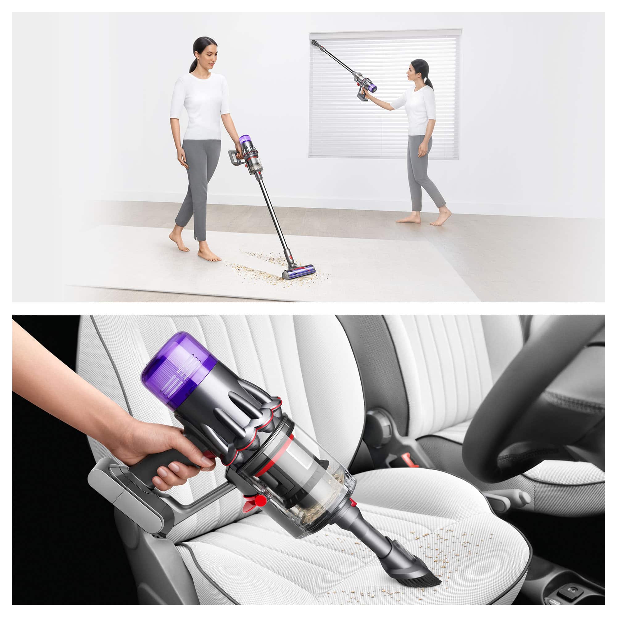 Alt View 2. Dyson - Limited Edition V9 Motorbar Cordless Vacuum Cleaner - Sprayed Dark Nickel / Gloss Nickel.