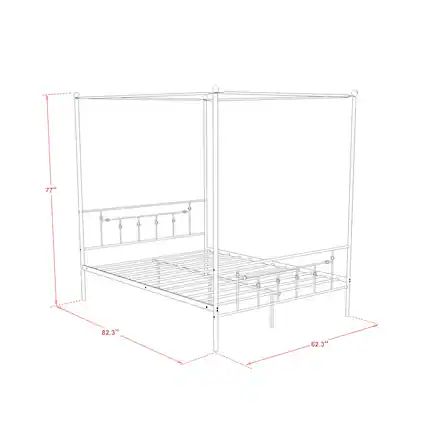 77" x 82.3" x 62.3"