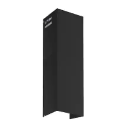Front. Winflo - Winflo Black Chimney Extension (up to 11 ft. Ceiling) for Wall Mount Range Hood - Black.