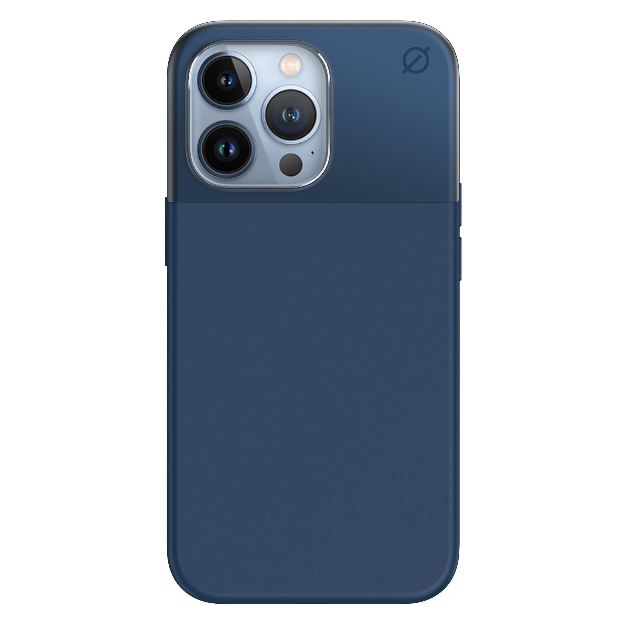 Front. Atom Studios - Split Silicone Phone Case with Magsafe for Apple iPhone 13 Pro - Ink Blue.