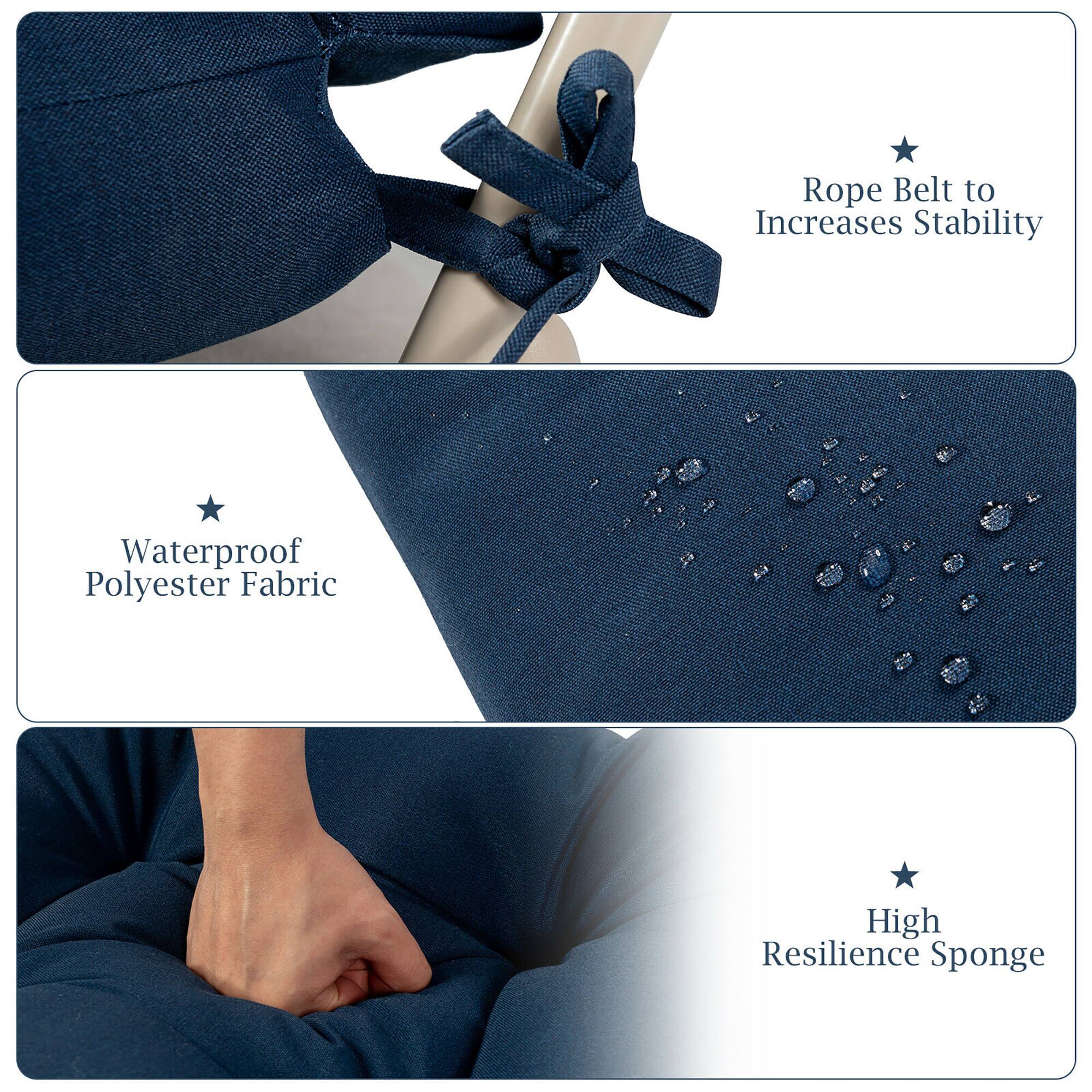 - Rope Belt to Increases Stability
- Waterproof Polyester Fabric
- High Resilience Sponge