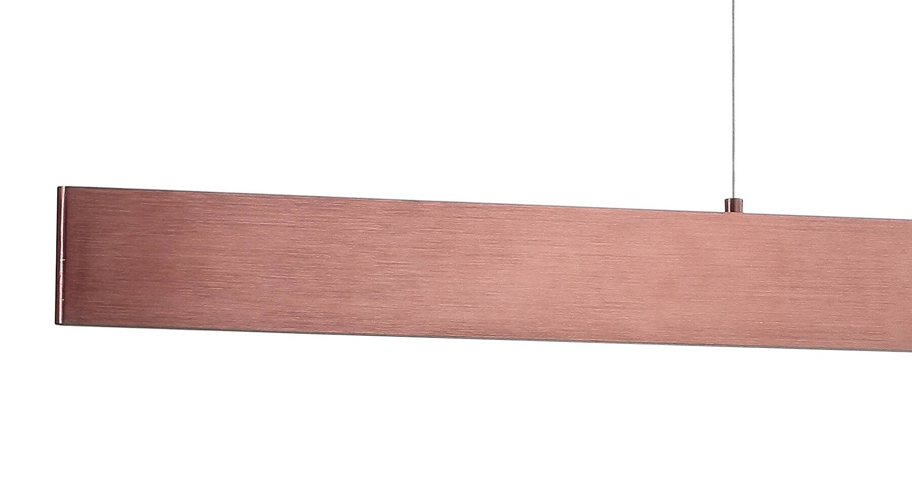 Alt View 4. Jonathan Y - Draper 40" Dimmable Adjustable Integrated LED Metal Linear Pendant, Anodized Bronze - Anodized Bronze.