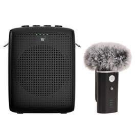 HM 1810 - Winbridge Wb006 Upgraded Wireless Voice Amplifier Lapel Microphone With Windproof Foam Compact Portable Cli - Default