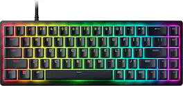 Razer - Huntsman V3 8KHz Mini 65% Wired Hall Effect Magnetic Linear Switch Gaming Keyboard with Rapid Trigger - Black