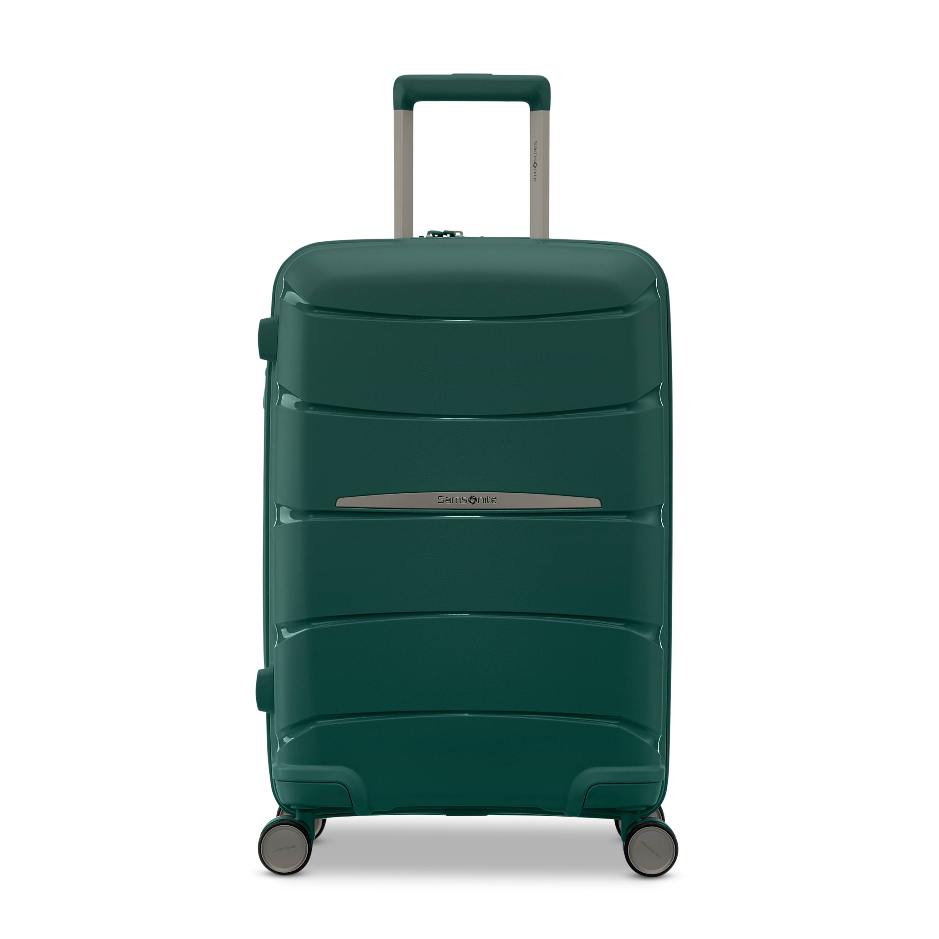 Left. Samsonite - Outline Pro Spinner Carry On Suitcase - Emerald Green.