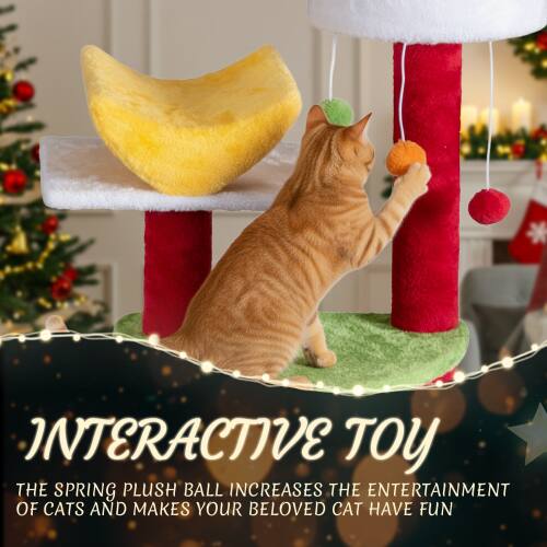 INTERACTIVE TOY  
THE SPRING PLUSH BALL INCREASES THE ENTERTAINMENT OF CATS AND MAKES YOUR BELOVED CAT HAVE FUN