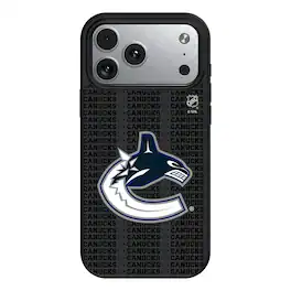 Keyscaper - NHL - Vancouver Canucks Primary Logo iPhone Magnetic Bump Case - 15 - Black