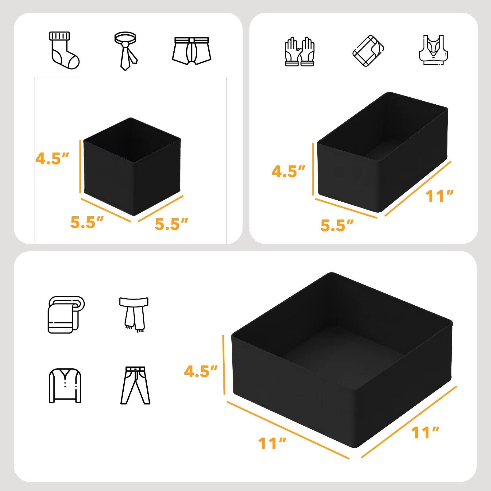 4.5" 4.5" 11" 5.5" 5.5" 5.5" 4.5" 11" 11"