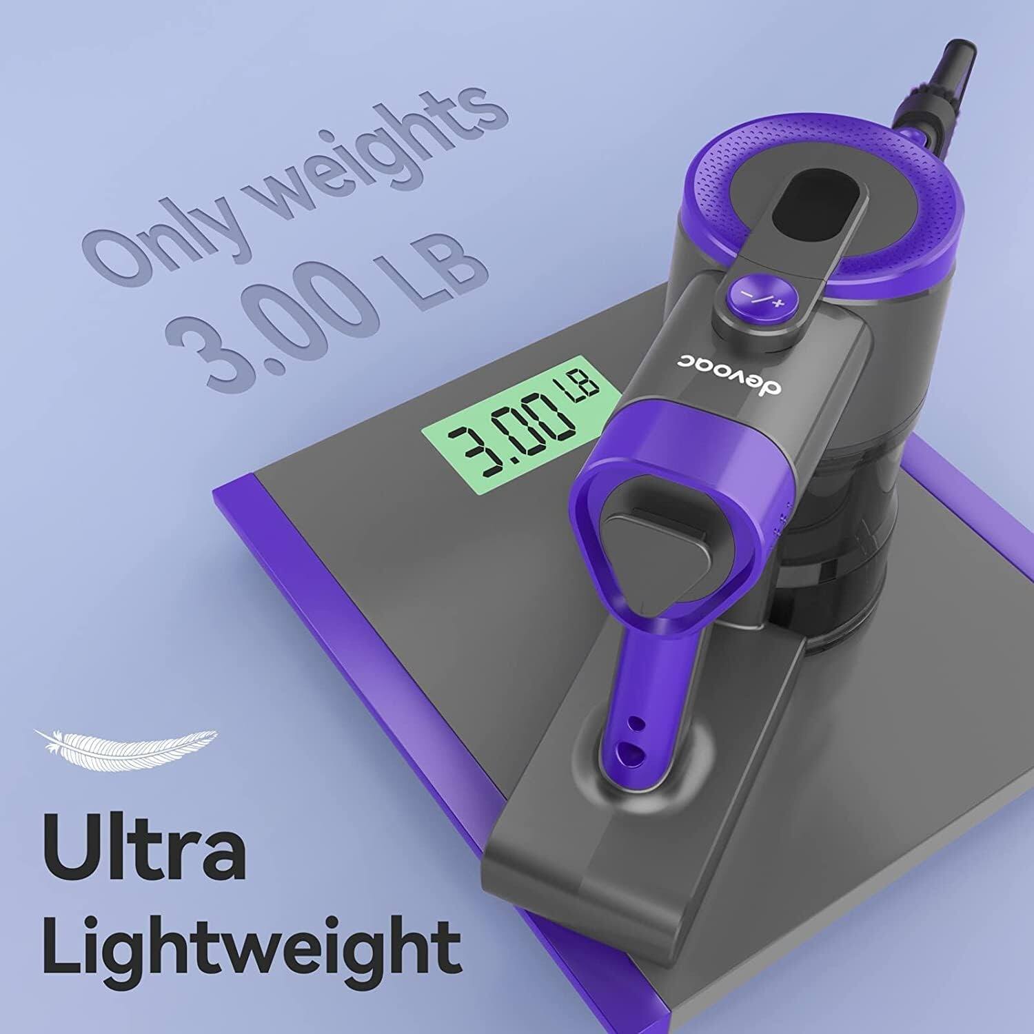 Only weights 3.00 LB  
Ultra Lightweight