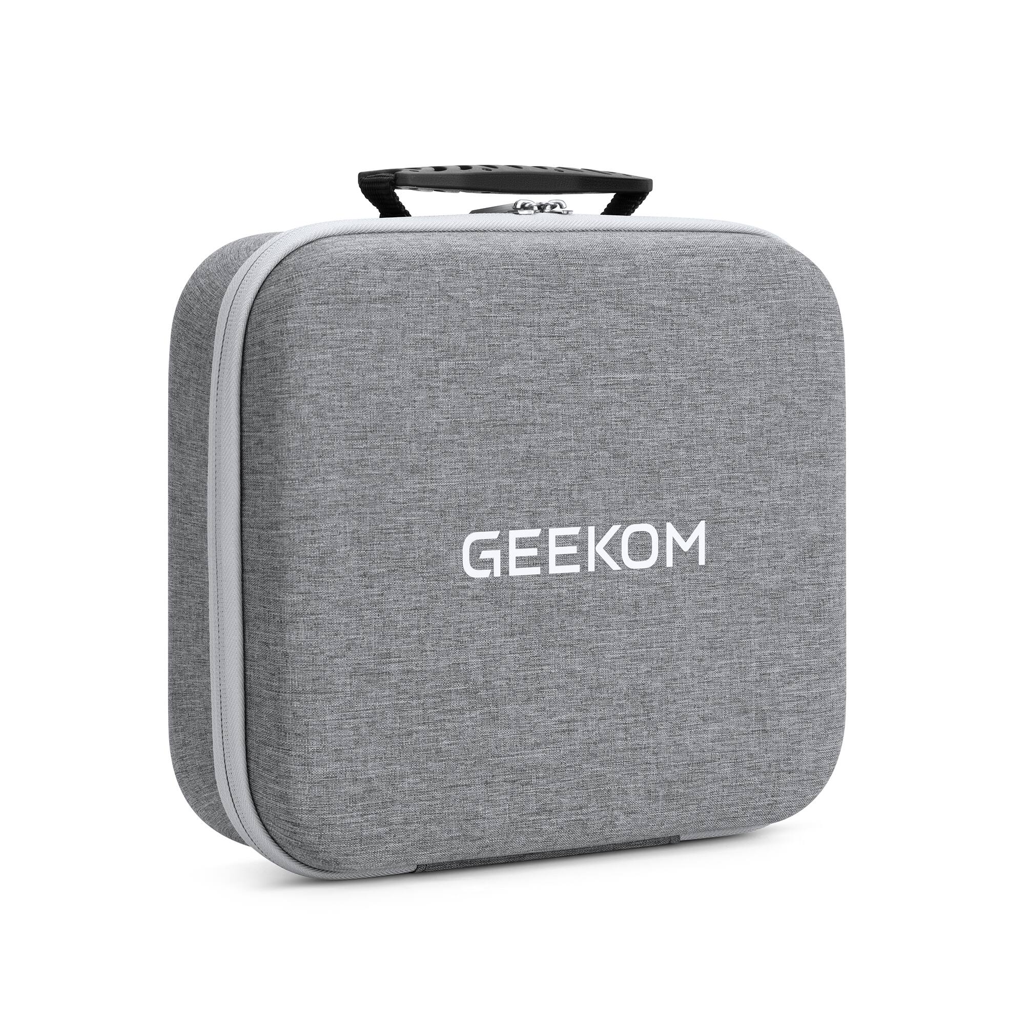 Front. GEEKOM - Mini PC Carrying Case for SINGLE LAN ports - Gray.