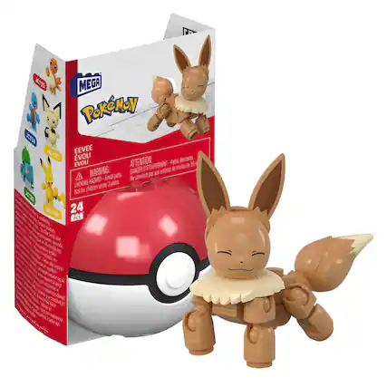MEGA Pokémon
Eevee Évoli
ATTENTION: D'ÉTOUFFEMENT - Petits éléments
WARNING: CHOKING HAZARD - Small parts
Not for children under 3 years.
24 PCS
JC737
JC734
JC715
JC703