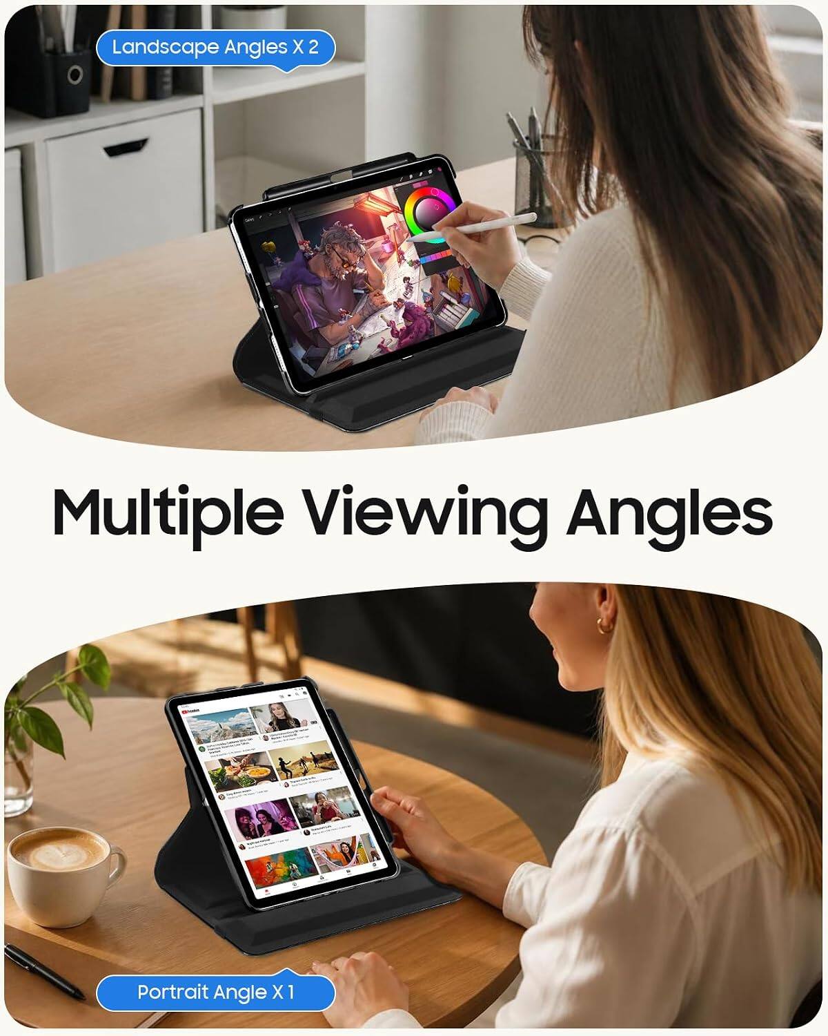 Landscape Angles X2  
Multiple Viewing Angles  
Portrait Angle X1