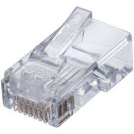 IDEAL - CAT-5E Feed-Thru RJ45 Mod Plugs 50 Pack - Clear