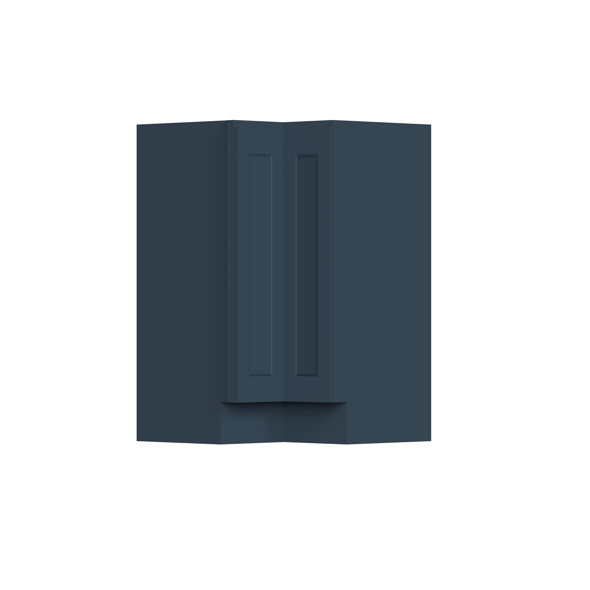 Alt View 1. Boyel Living - 36-in W x 34.5-in H x 24-in D Shaker RTA Kitchen Lazy Susan Corner Base Cabinet with Soft-Close - Charcoal Blue.