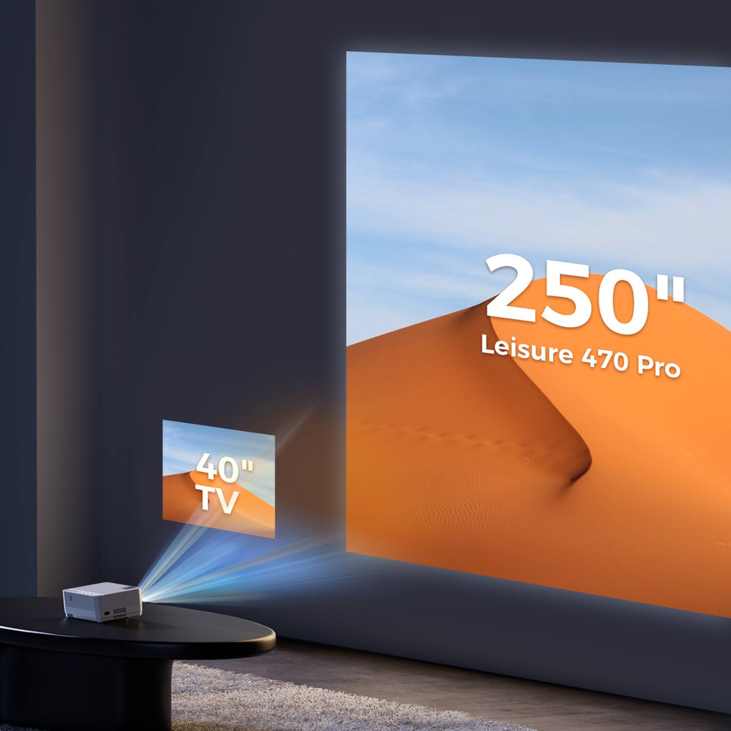Alt View 25. Vankyo - Leisure 470 Pro Native 1080P Wireless Single LCD Mini Projector - White.