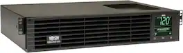 Tripp Lite - SMART1500RM2UN 1500VA Rack Mount UPS Battery Backup, Pure Sine Wave, 1350W, W/ Network Card, 7 Out - Black